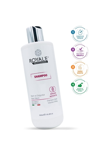 Royale Professional Argan Keratin Hacim ve Dolgunluk Veren Şampuan 500 ML