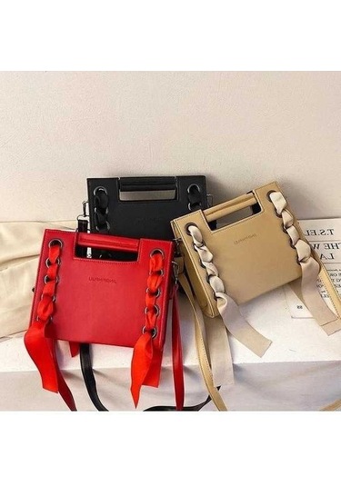 Tongxida Scıone Perçin Omuz Kadın Çanta, Siyah, Küçük Kare, Yeni Moda Tüm Askılı Maç Kg Bosphorus Siyah