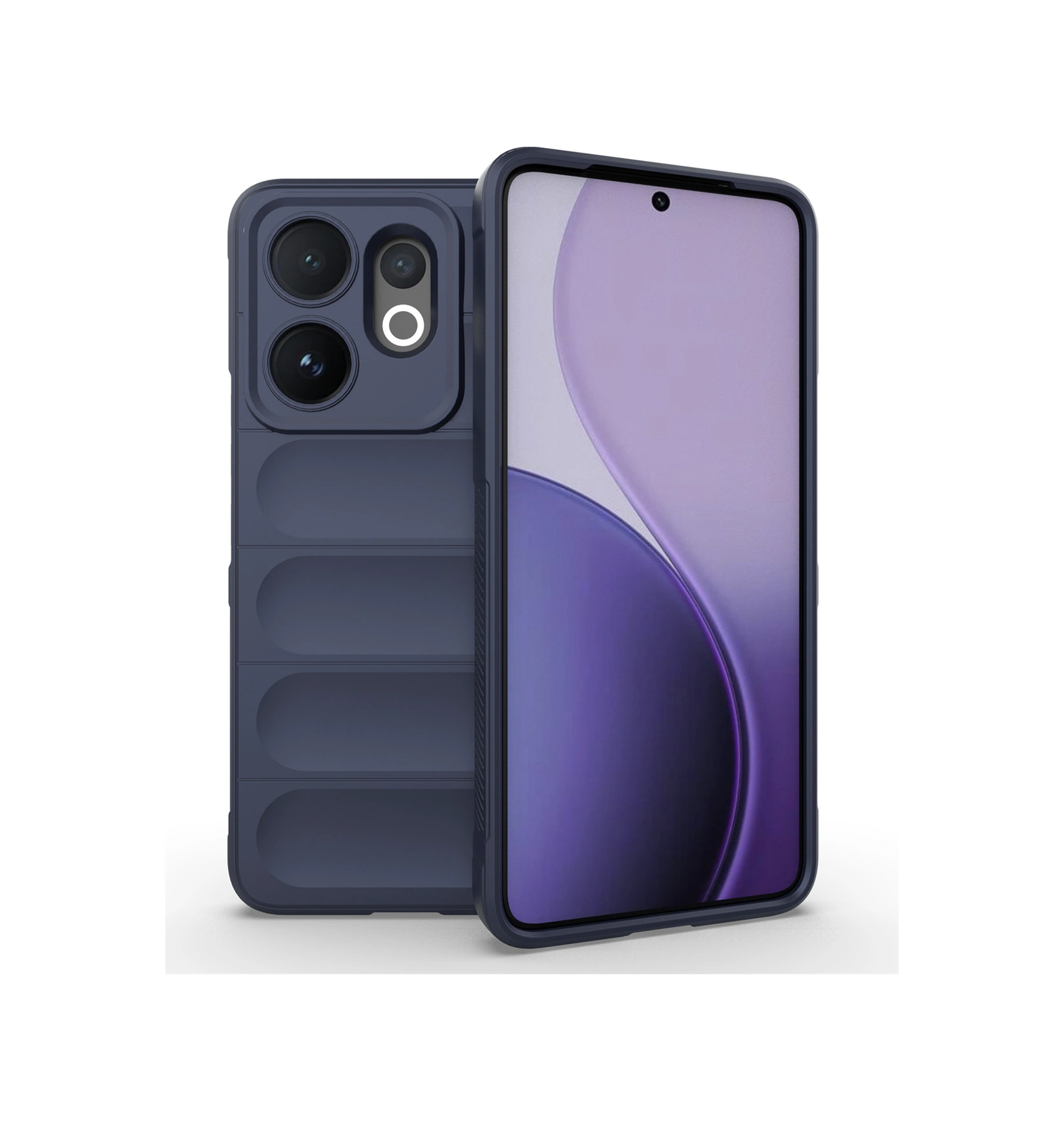 Vivo V60 5g Kılıf Düşmeye Karşı Dayanıklı Yumuşak Tpu Sağlam Telefon Arka Kapağı - Koyu Mavi Koyu Mavi