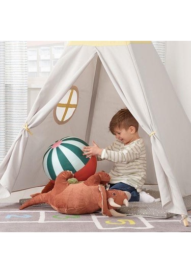 Çocuk Oyun Çadırı MeridyenDukkan Gri-Sarı 164 cm Katlanır Çadır O