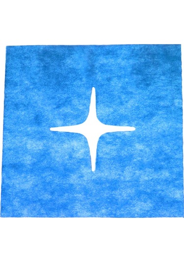 Suntek Tek Kullanımlık Dokunmamış Kumaş Yüz Deliği Mavi-d