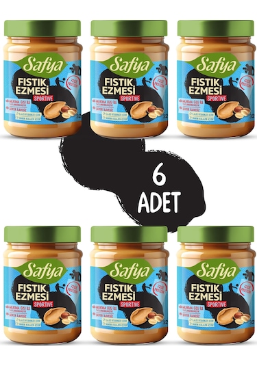 Safya Sportive Fıstık Ezmesi 320 Gr X 6 Adet