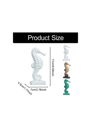 Suntek Denizatı Heykelcik Hediye Sanatı Modern Reçine Heykel 7x4,5x17cm
