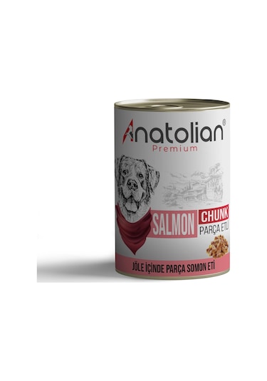 Anatolian Premium Somonlu Parça Etli Yetişkin Köpek Konservesi 400 G