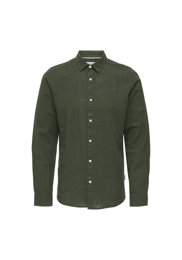 Only & Sons Erkek Gömlek 22012321 Koyu Haki Koyu Haki