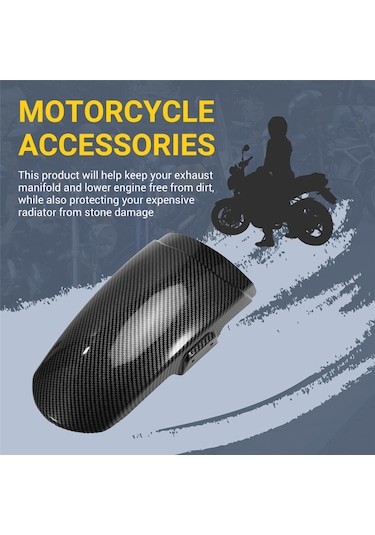 Nayomiglow Motosiklet Aksesuarları Ön Tekerlek Çamurluk Sıçrama Koruyucusu Trident 660 2021-2024 İçin Genişletilmiş Çamurluk Kapağı Karbon Fiber Desen