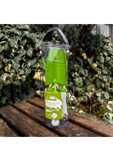 Gardenwind P2262003 Yeşil 3lü Bahçe Seti. Dar/geniş Kürek. Dirgen