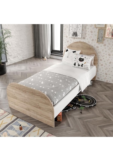 Afilli Ildır Çocuk Odası Takımı Tamamı Mdf Flora Beyaz Aynalı Flora Beyaz