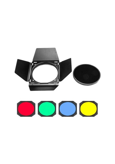 Godox Bd-04 Renkli Filtre&Petek Seti (200 MM Çap)
