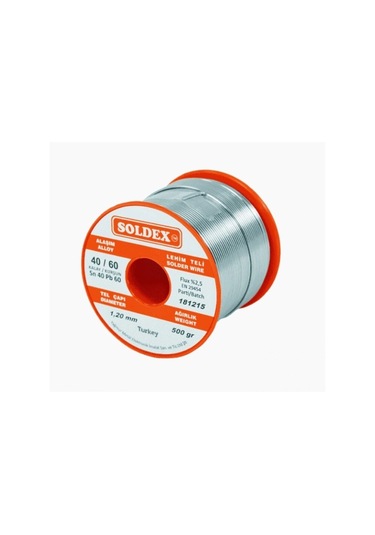 1.20 Mm 500 Gr Soldex Sn 60 Kalay Pb 40 Kurşun Lehim Teli