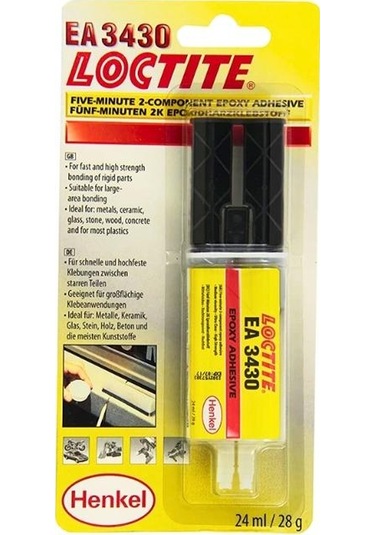 Loctite Ea 3430 Su Dayanımlı İki Bileşenli Yapıştırıcı - 24 Ml.