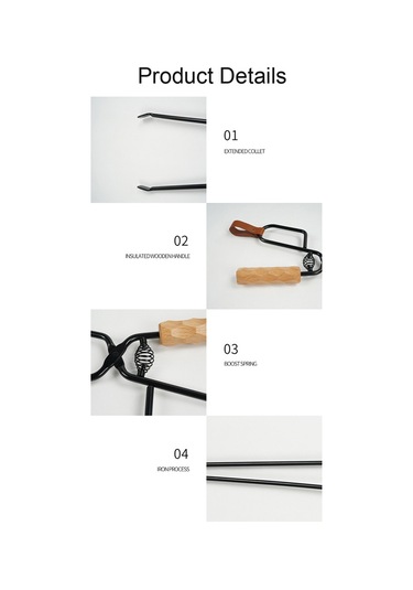 Ranyeek Kamp Ateşi Maşası - Uzun Saplı, Yanmaz Ve Kaymaz Çelik Mangal Maşası Çok Renkli