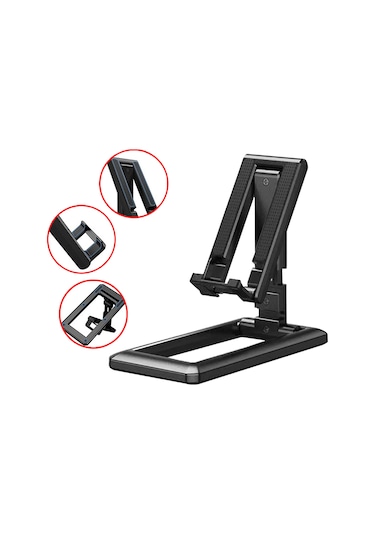 Thentech Masaüstü Kaymaz Hizalanabilir Telefon Tablet Tutucu Stand