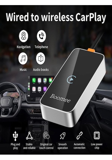 2in1 Usb Type-c Giriş'li Wireless Kablosuz Android Carplay