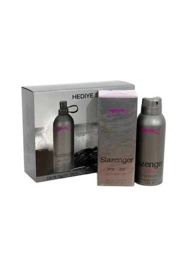 Slazenger Active Sport Mor Erkek Parfüm EDT 125 ML + Deodorant 150 ML