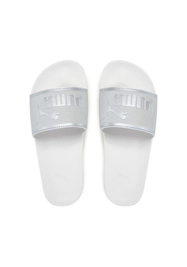 Puma Leadcat 2.0 Aqua Metallics Terlik - 401707-10286 Beyaz - Gümüş