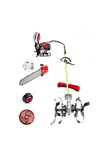 Royal Dafu DFA-51900 Çapalama Makinesi Sırt Tırpan Set