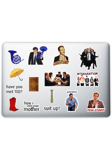 How I Met Your Mother Dekoratif Laptop Notebook Tablet Telefon Sticker Set 007