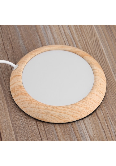 Ximistore9 Ahşap Ve Metal Usb Isıtıcı Tabak, 5w, 80 C'ye Kadar Sıcak Tutar, Ofis Ve Ev İçin Kahve/çay Isıtıcı Diğer