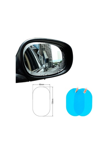 4 Parça Araç Ayna Yağmur Kaydırıcı Film Ve Cam Buğu Önleyici Su Geçirmez Koruyucu Seti