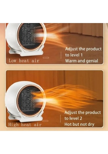 Jialan 1200 W Masaüstü Sıcak Havalı Fanlı Elektrikli Isıtıcı Od