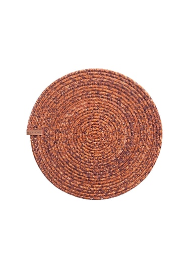 Koza Home Cesta El Yapımı Örgü Kiremit Supla 37x37 4028 Kiremit