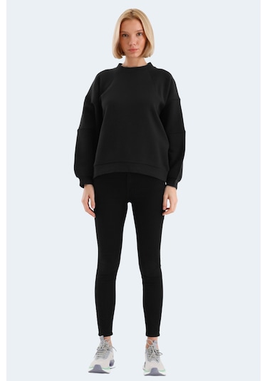 Slazenger Vıa 2 Li Set Kadın Sweatshırt Siyah - Petrol