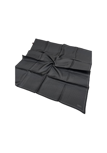 Vakko Pamuk İpek Eşarp - Yeni Monogram - Füme Füme