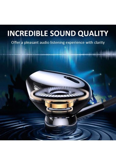 Kulaklık, Gümüş Rengi Ve Metal Ağır Bass -