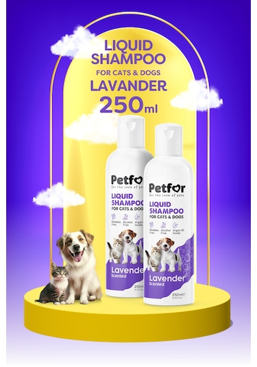Kedi Ve Köpekler İçin Lavantalı Şampuan 250 Ml X2 Adet