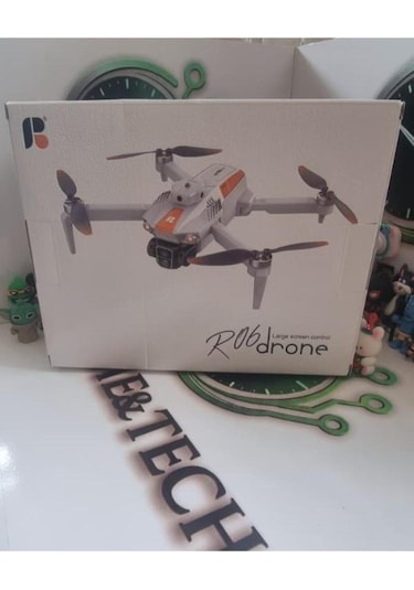 R06 Drone 360 Derece Roll Gprs Li Çift Bataryalı Ekranlı Kumanda Kulaklık Hediyeli