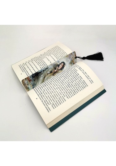 Türk Kızı Baskılı, Püsküllü Kitap Ayracı Hediyelik Bookmark,ayraç-113