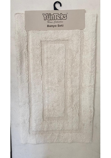 Pamuk Tufting 2'li Klozet Takım,banyo Seti,paspas Seti, Çerçeve K