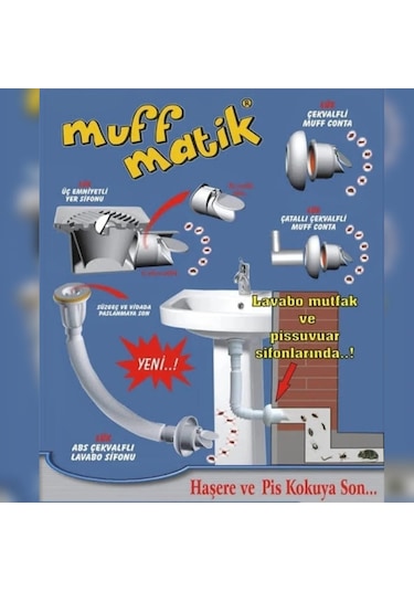 2 Adet Koku Önleyici Çekvalfli Adaptör Contaø50 Lavabo & Eviye Gideri İçin