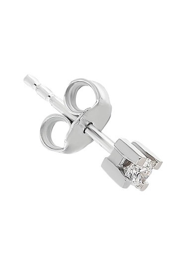 Sirius F Renk 0.06 Karat Tektaş Erkek Küpesi  0804E0125