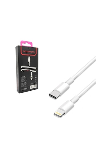 Powerway Gammers Şarj Data Kablosu Type-C To Apple iPhone Uyumlu Ip-11
