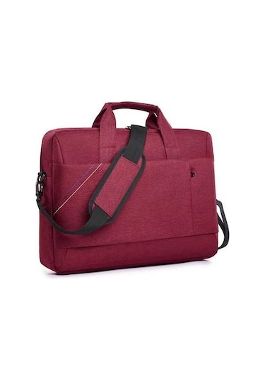 Novahub 15 İnch Laptop Shoulder Bag, Multi-functional Computer Briefcase, Travel Work Bag For Men Women, Red Kırmızı