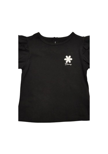 Kız Bebek Pamuklu Pantolonlutakım-13886 Siyah