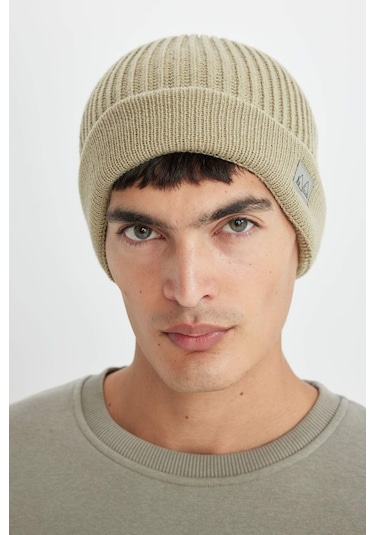 DeFacto Erkek Etiket Baskılı Bere C7150AX24WNKH353