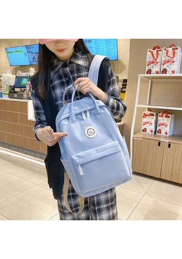 Ruicoo Kadın Gençler İçin Siyah Nilon Sırt Çantası - Outdoor Aktivitelere Uygun, Hafif, Büyük Kapasiteli, Dayanıklı Çok Renkli