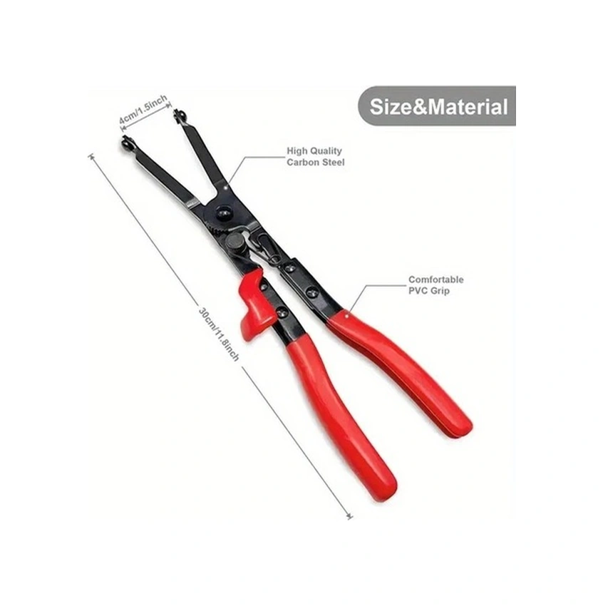 Trendooze Gaojunshop01 Kırmızı Pratik Otomobil Egzoz Boru Kelepçesi Aleti