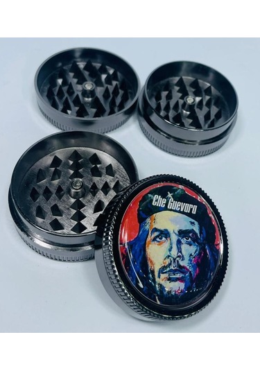 Che Guevara Metal 2 Parça Sivri Diş Tütün Öğütücü Grinder 50 MM