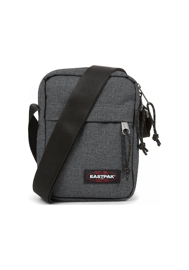 Eastpak Ek045 The One Omuz Çantası (Black Denim) Gri Melanj