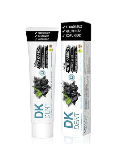 Dermokil DK Dent Aktif Karbon & Kil Beyazlatıcı Diş Macunu 75 ML