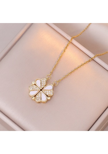 Bayan Kolye: Moda Estetiği Titanyum Çelik Kolye No.395 Çok REnkli