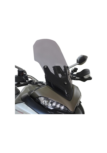 GP Kompozit Ducati Multistrada 950 S 2018-2023 Uyumlu Ön Cam Füme 60 cm