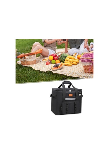 Suntek Serin Çanta Yetişkinler Sıcak Soğuk Gıda Termal Siyah Siyah