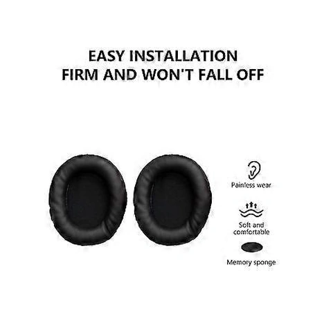 Ath-sr30bt Yedek Parça Siyah İçin Geliştirilmiş Konfor Sağlayan Kulaklık Yastığı Kulaklık Kılıfı Çifti