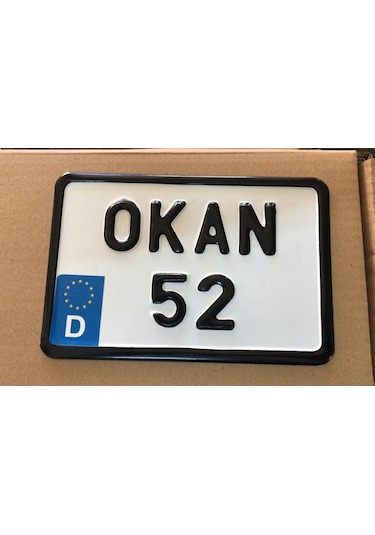 Dekor Plaka.Bisiklet Plakası.Kare Plaka.Motor Plakası Türkiye