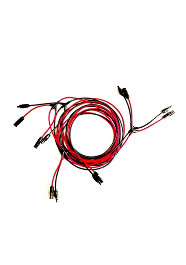 25 + 25 Metre 6 Lı Mc4 Solar Konnektör 6 İn 1 Kablolu Paralelleme